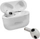 Treqa BT-300Pro Earbud Bluetooth Handsfree Ακουστικά με Θήκη Φόρτισης Λευκά