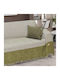 Lino Home Angollo-winter Ριχτάρι Διθέσιου Καναπέ Chenille 180x250εκ. Olive