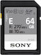 Sony E series SDXC 64GB Class 10 U3 V30 UHS-II