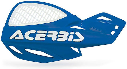 Acerbis Motorcycle Protective Hand Guards Mx Uniko in Blue Colour