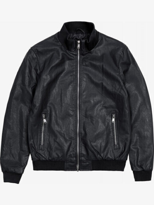 Gianni Lupo Leather Jacket Black