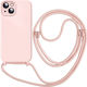 Orso Cloud Back Cover Silicone with Strap Pink (iPhone 15)