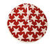 Weihnachtsbaumrock aus Polyester Rot Ψάθινη Μ100xΠ1.2xΥ100xΦ100εκ.