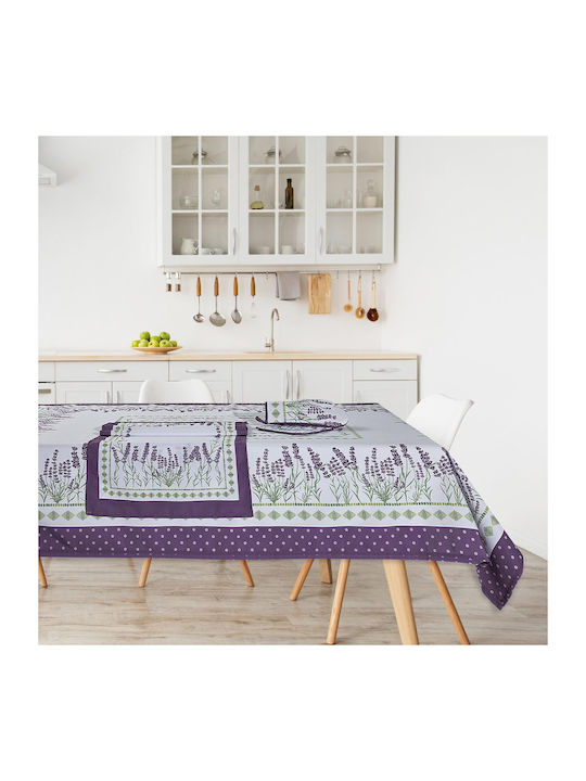 Das Home Runner 0722 White, Purple, Green 45x140cm