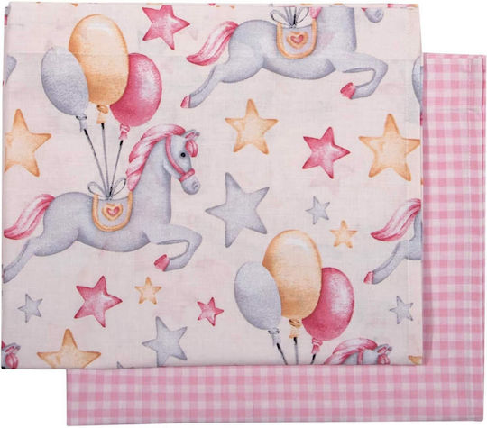 Greenwich Polo Club 8828 Baby Sheets Set Cradle Cotton Pink 70x120cm 2pcs