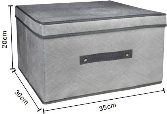 Tpster Stoff Aufbewahrungsbox mit Deckel 35x30x20cm 1Stück