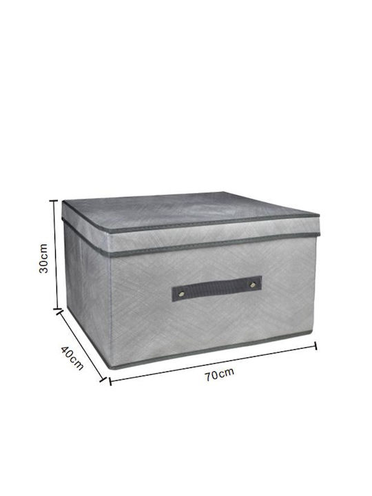 Tpster Fabric Storage Box with Lid 70x40x30cm
