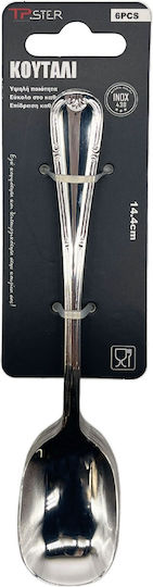 Tpster Löffelset Dessert / Eiscreme Edelstahl Silber 14.4cm 6Stück