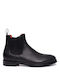 Perlamoda Men's Leather Boots Black