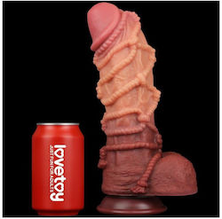 Lovetoy Dildo realist cu Testicule și Ventuză Flesh 27cm
