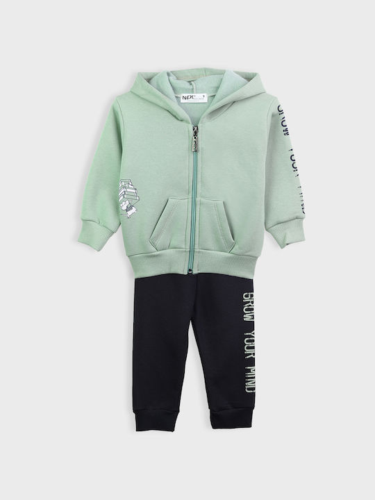 Nek Kids Wear Kids Sweatpants Set Green 3pcs