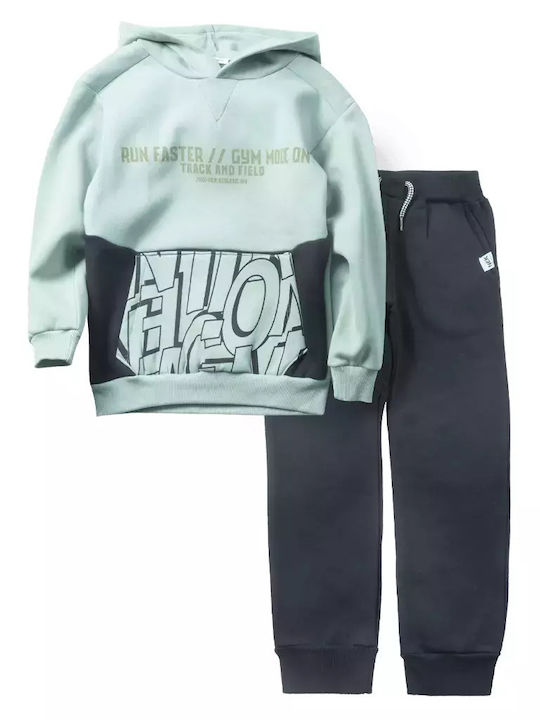 Nek Kids Wear Kids Sweatpants Set Green 2pcs