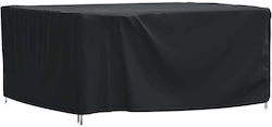 vidaXL Waterproof Dining Table Cover Black 180x140x90cm