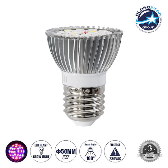 GloboStar Smart LED Bulb 28W for Socket E27 and Shape MR16 Adjustable White 300lm
