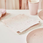 Party Napkins Rose Gold 1pcs