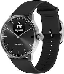 Withings ScanWatch Light Stainless Steel 37mm Waterproof with Heart Rate Monitor (Black)