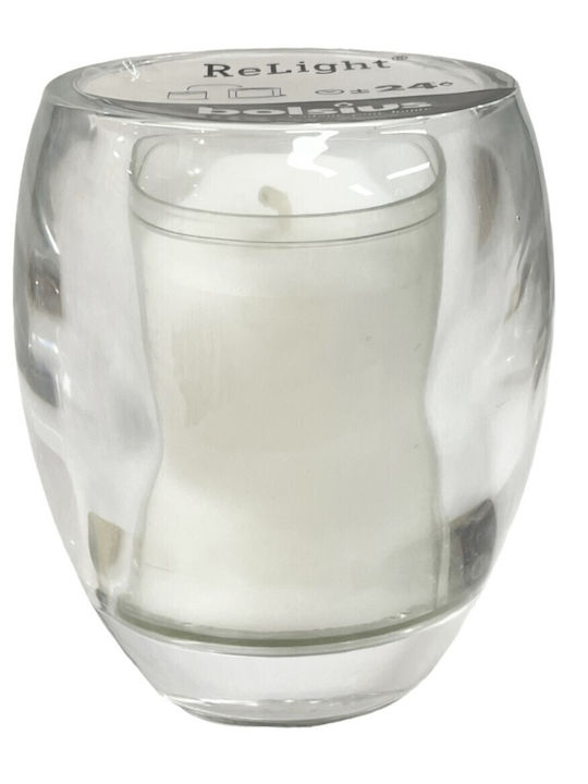 Bolsius Kerzenhalter geeignet für Teelichter Glas in Transparent Farbe 4.8x10cm 1Stück