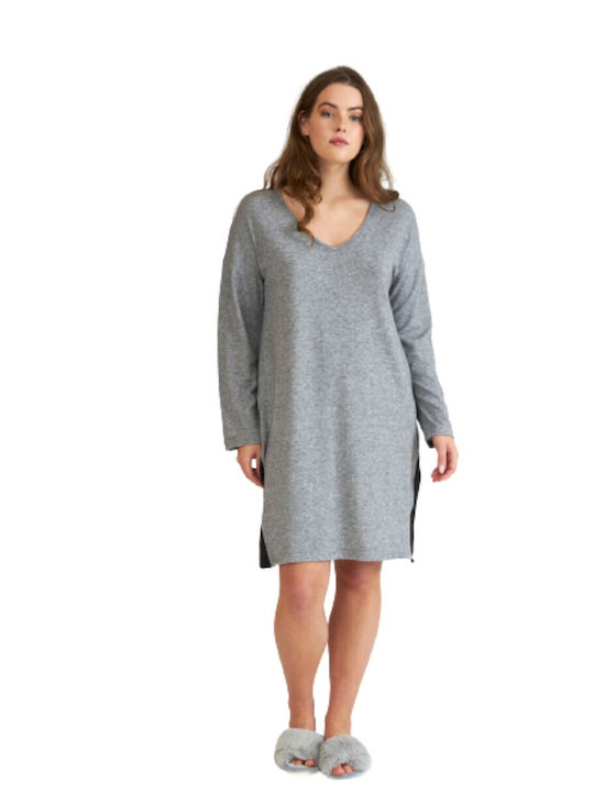 Harmony Winter Women's Nightdress Gray