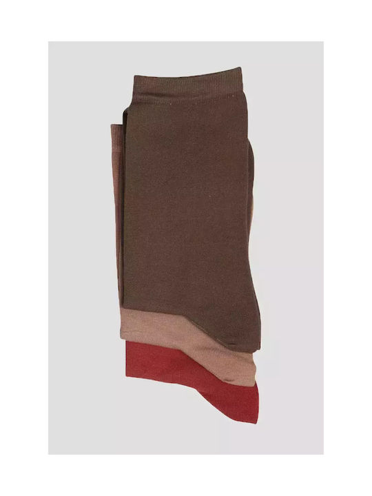 ME-WE Women's Socks Brown 3Pack