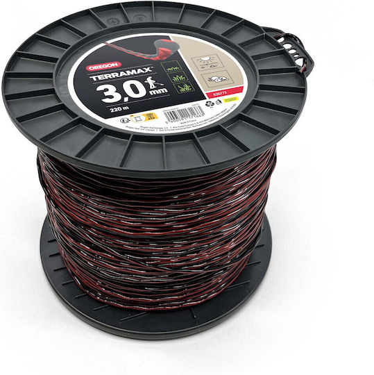 Oregon Terramax Round Brush Cutter Trimmer Line 3mm 220m 636773