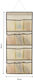 Tpster Stoff Aufhängen Organisator Für Unterwäsche In Beige Farbe 40x90cm