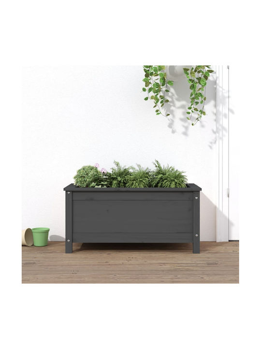 vidaXL Blumenkasten 82.5x39cm Grey 825256