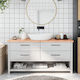 vidaXL Waschtisch ohne Waschbecken L160xB30xH4cm Braun