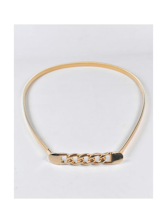 Elastic Women's Belt Gold