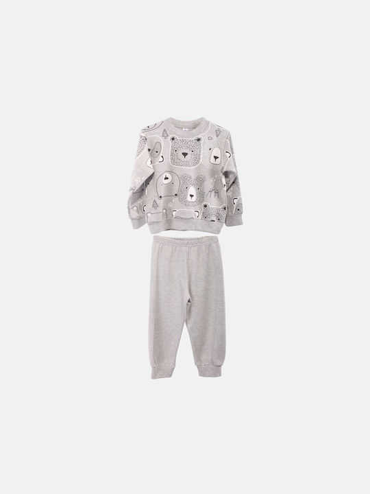 Dreams by Joyce Set Top & Bottom Kids Cotton Pyjamas Gray