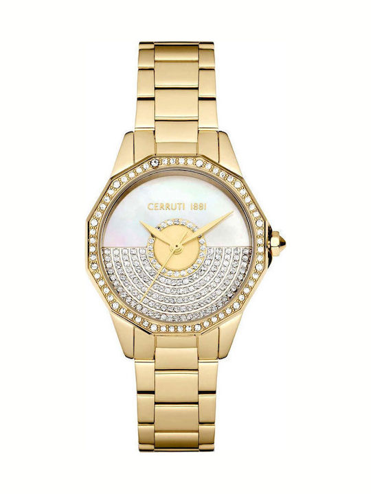 Cerruti Jesina Crystals Ρολόι Μπαταρίας με Μεταλλικό Μπρασελέ Cerruti Jesina Crystals Ρολόι Μπαταρίας με Μεταλλικό Μπρασελέ