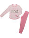 Minerva Kids' Pajamas Winter Pink Little