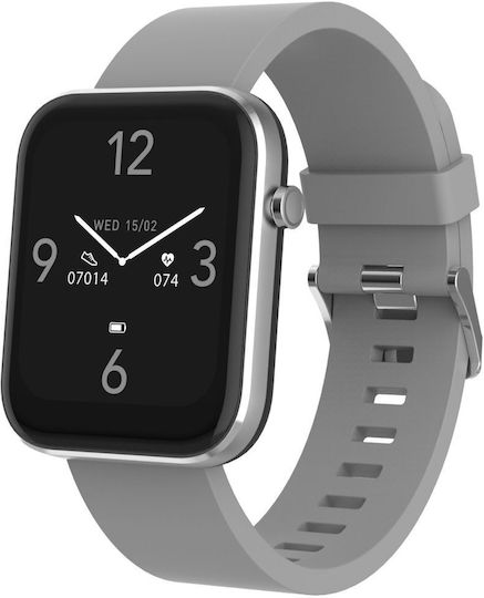 Denver SW-182 Αδιάβροχο Smartwatch με Παλμογράφο (Γκρι)