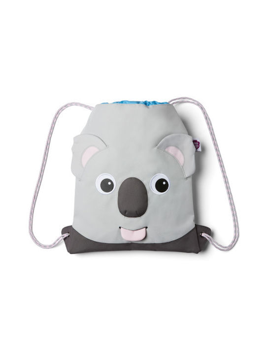 Affenzahn Kinder Rucksack Beuteltasche Gray