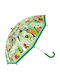 Next Umbrelă pentru copii Baston Spring Garden transparentă cu diametrul de 92cm.