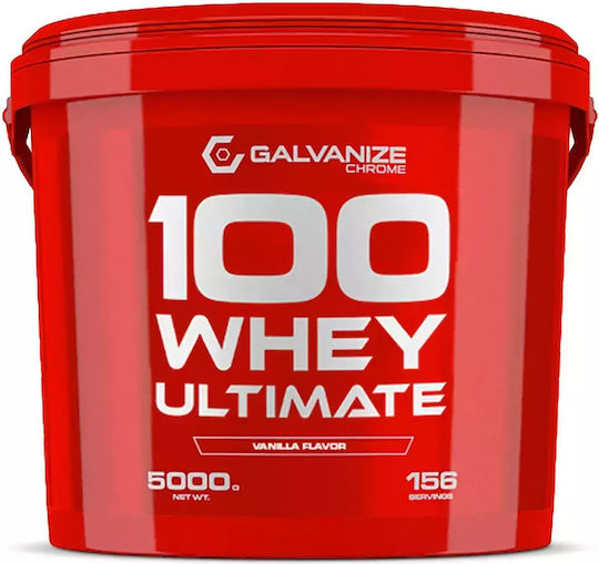 Galvanize Nutrition Chrome 100 Whey Ultimate Molkenprotein mit Geschmack Vanille 5kg