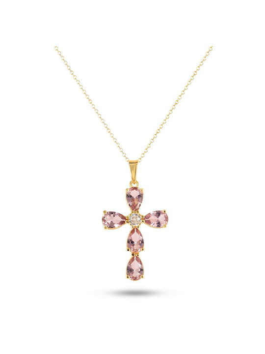 Vitopoulos Women's Gold Cross 14K