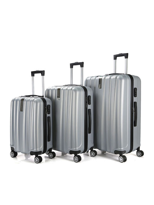 Royalty Line Βαλίτσες Silver Σετ 3бр Royalty Line Βαλίτσες Silver Σετ 3бр