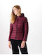 Just Over The Top Women's Long Puffer Jacket for Winter Purple