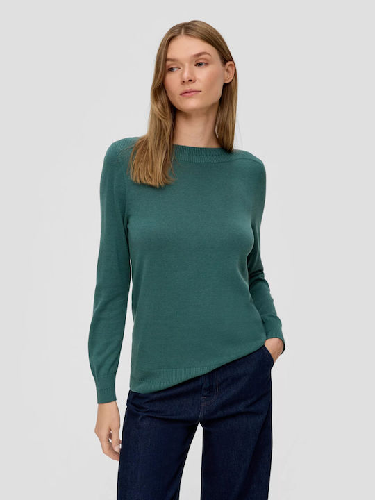 S.Oliver Women's Long Sleeve Pullover Green