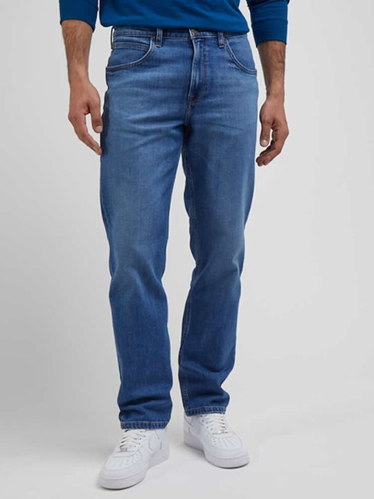 Lee Brooklyn Men's Jeans Pants in Straight Line Blue