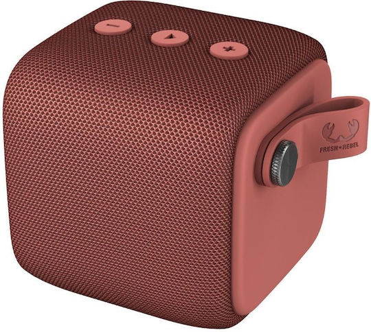 Fresh 'n Rebel Rockbox Bold S Impermeabil Boxă Bluetooth 5W cu Durată de Baterie până la 12 ore Safari roșu