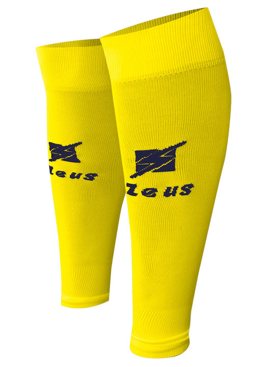 Zeus Leg Sleeves for Football Shin Guards Yellow 1 Pair