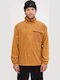 Men's Fleece Cardigan Brown