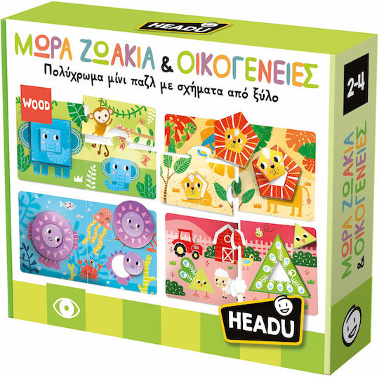 Headu Μωρά Ζωάκια & Οικογένειες Εκπαιδευτικό Παιχνίδι Γνώσεων για 2-4 Ετών