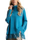 Esqualo Women's Summer Blouse Long Sleeve Blue