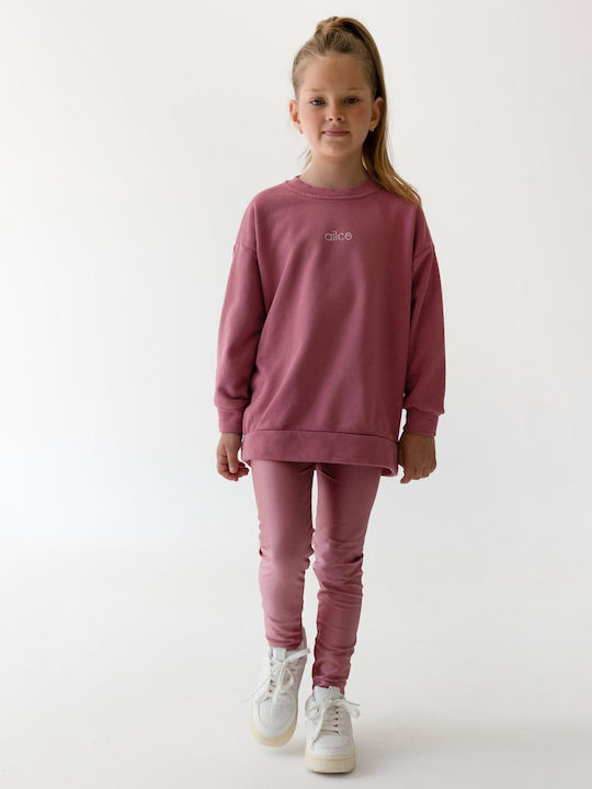 Alice Kids Set with Leggings Winter 2pcs Pink