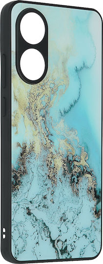 Techsuit Glaze Umschlag Rückseite Silikon 0.4mm Blau (Oppo A78 4G - Oppo)