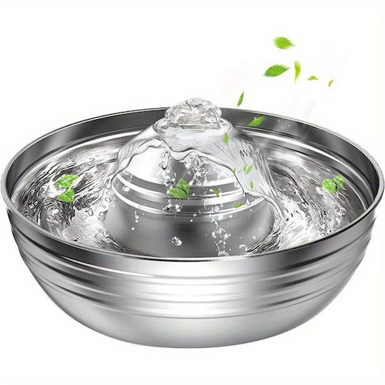 Stainless Steel Water Fountain for Dog & Cat 2lt 24x9.5cm