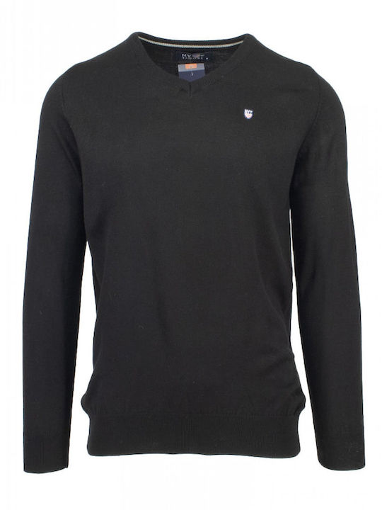 New York Tailors Men's Long Sleeve Sweater Black