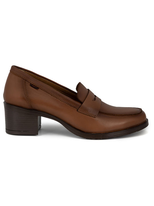 Ragazza Leather Tabac Brown Heels